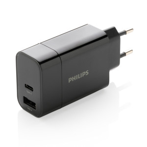 Chargeur Mural Philips, USB 30W Ultra Rapide Couleur:Noir