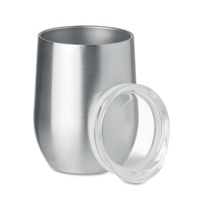 Verre double paroi 300ml        Couleur:Argent