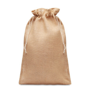 Grand sac cadeau en jute        Couleur:Beige