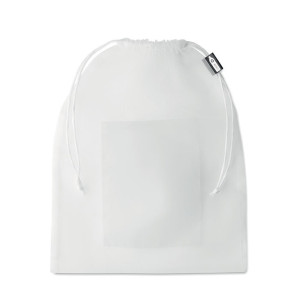 Sac  alimentaire en filet RPET  Couleur:Blanc