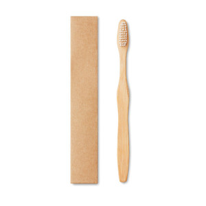 Brosse à dents en bambou        Couleur:Blanc