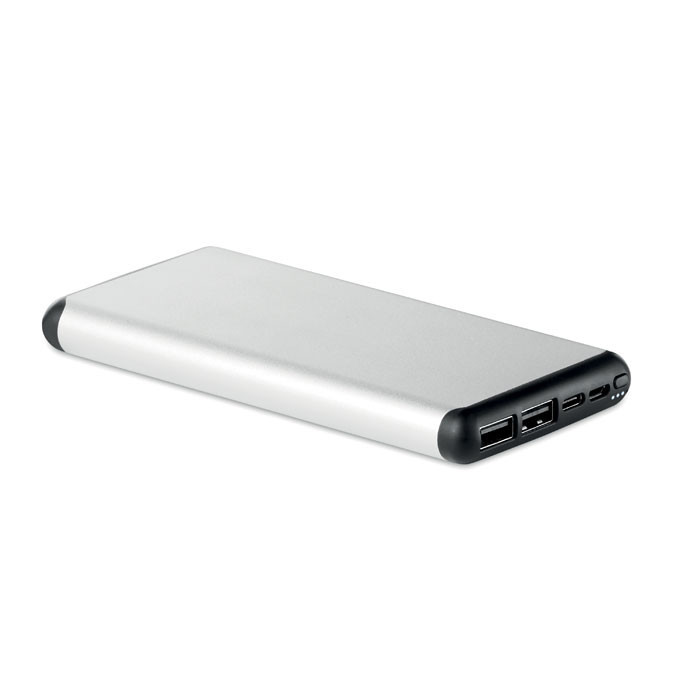 Powerbank 10000 avec ventouse   Couleur:Argent