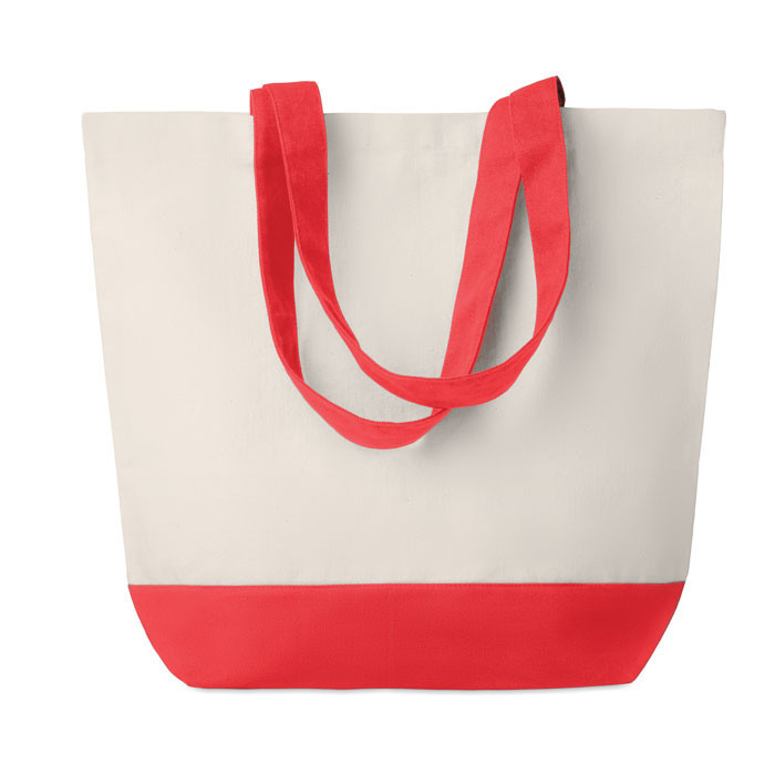 Sac de plage toile 280gr/2      Couleur:Rouge