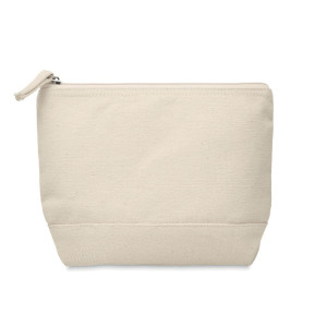 Trousse en coton bicolore       Couleur:Beige