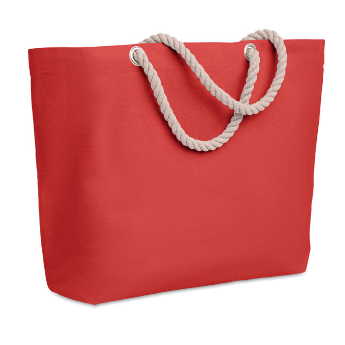 Sac de plage  anses en corde    Couleur:Rouge