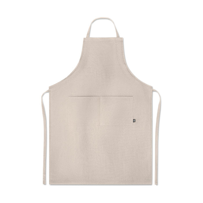 Tablier de cuisine en chanvre   Couleur:Beige