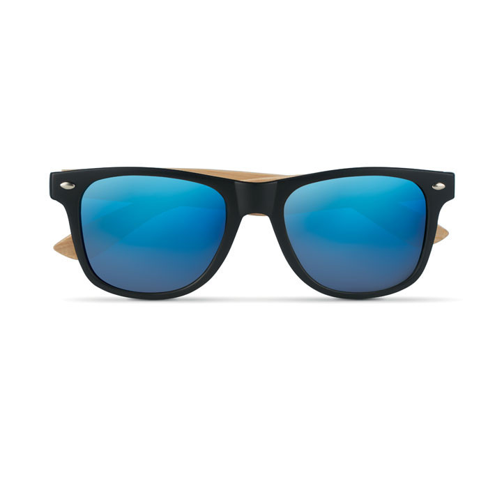 Lunettes de soleil en bambou.   Couleur:Bleu