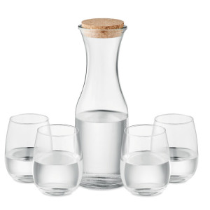 Set de boisson en verre recyclé Couleur:Transparent