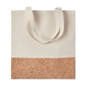 Sac à provisions avec liège.    Couleur:Beige