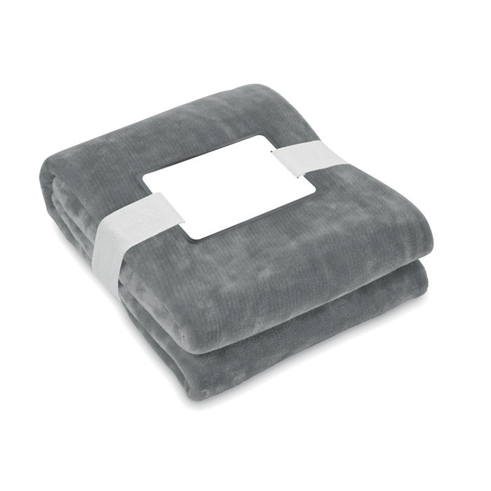 RPET fleece blanket 280 gr/m²   Couleur:Gris foncé