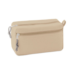 Trousse de toilette sans PVC    Couleur:Beige