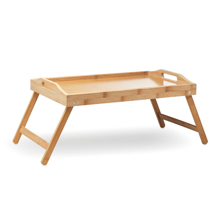 Plateau pliable en bambou       Couleur:Bois