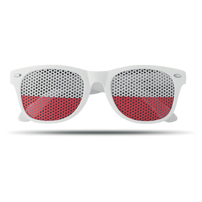 Lunettes de supporter           Couleur:Blanc