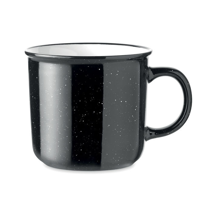 Mug vintage en céramique 400 ml Couleur:Noir