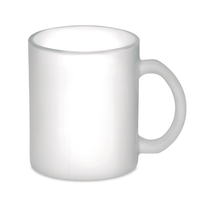 Mug verre pour sublim. 300ml    Couleur:Blanc