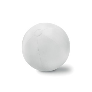 Ballon plage gonflable en PVC   Couleur:Blanc