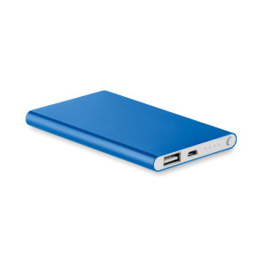 Powerbank ultra plat 4000 mAh   Couleur:Bleu Royal