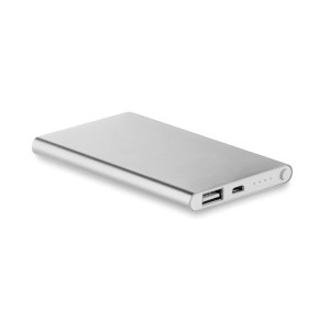 Powerbank ultra plat 4000 mAh   Couleur:Argent