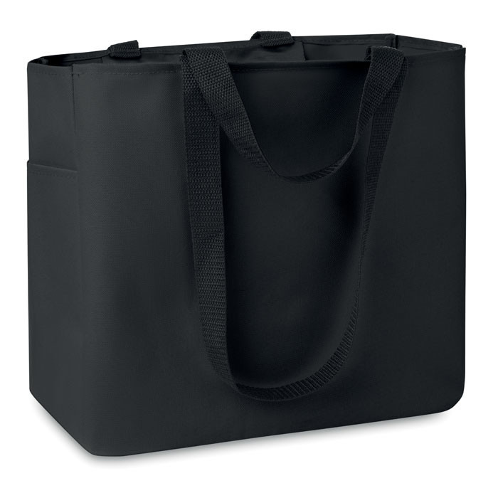 Sac shopping en polyester 600D  Couleur:Noir