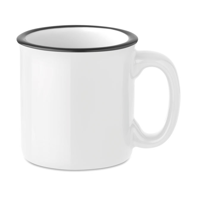 Mug céramique Subli 240ml.      Couleur:Noir