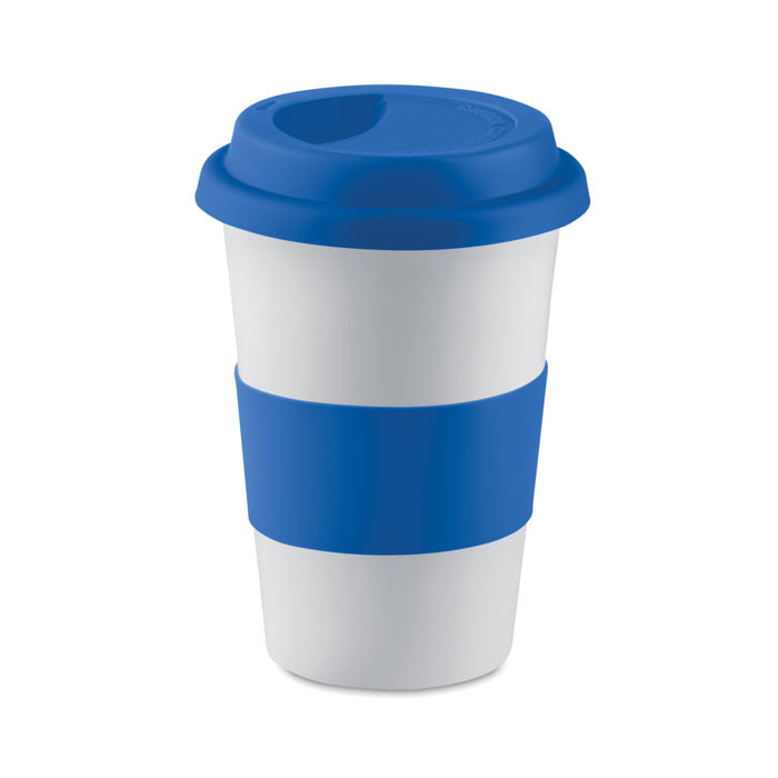 Mug céramique avec silicone     Couleur:Bleu