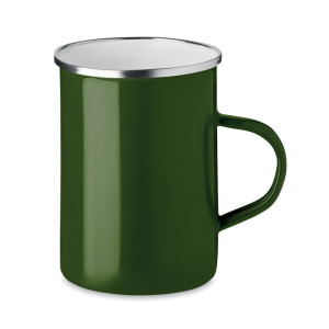 Metal mug with enamel layer     Couleur:Vert