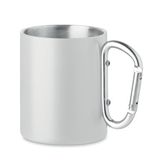 Metal mug and carabiner handle  Couleur:Blanc