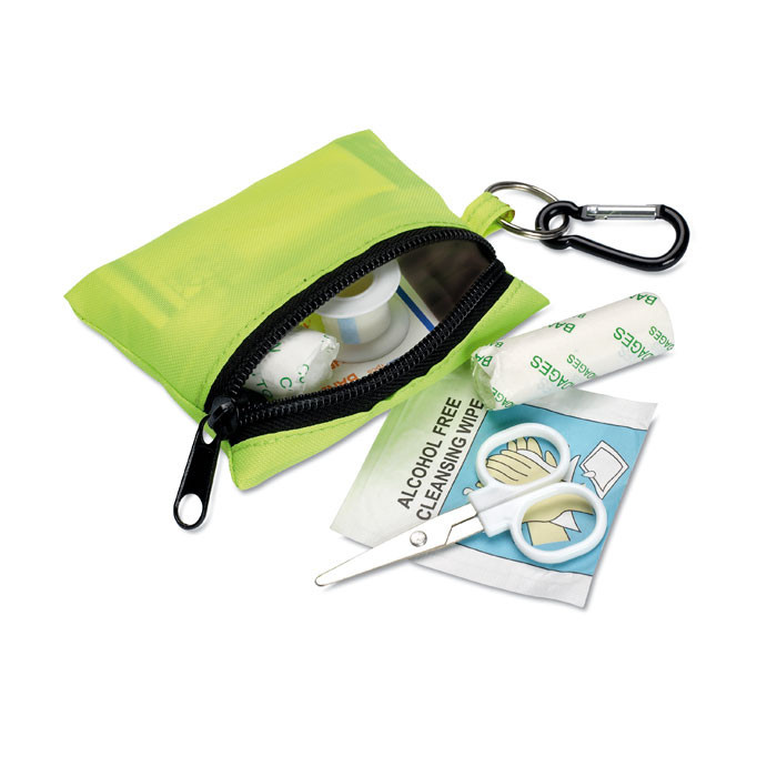 Trousse de secours mousqueton   Couleur:Jaune