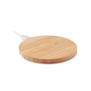 Bamboo wireless charger 15W     Couleur:Bois