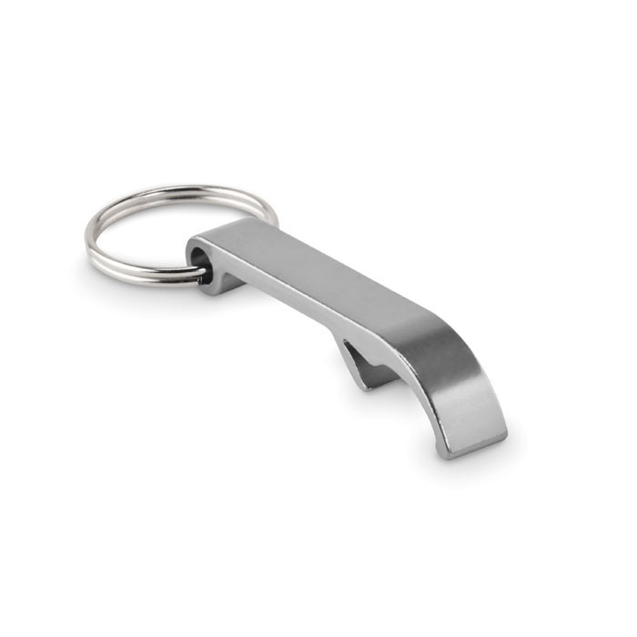 Recycled aluminium key ring     Couleur:Gris