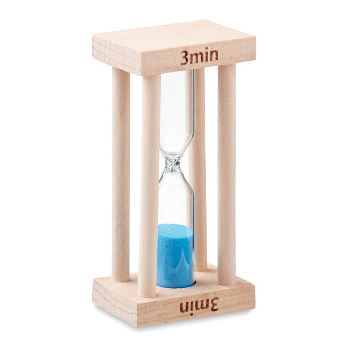 Wooden sand timer 3 minutes     Couleur:Bois