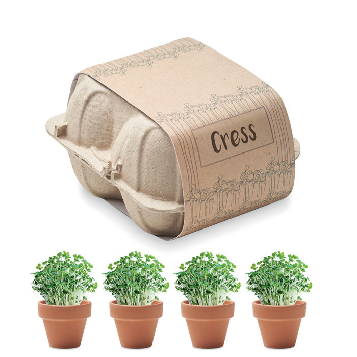 Egg carton growing kit          Couleur:Beige