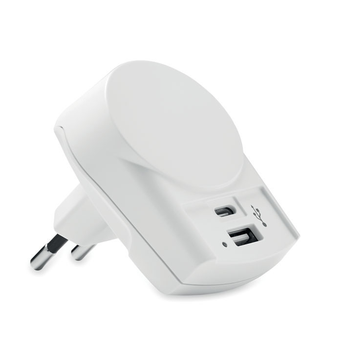 Skross Euro USB Charger (AC)    Couleur:Blanc