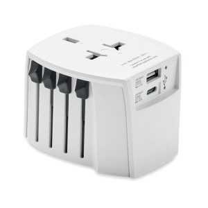 Skross MUV USB A/C adapter      Couleur:Blanc