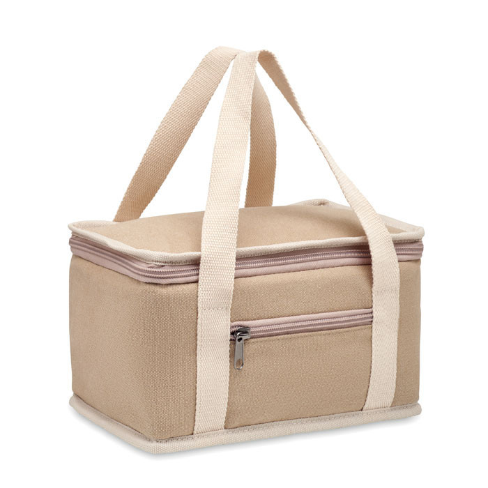 6 can cool bag canvas 320gr/m²  Couleur:Beige