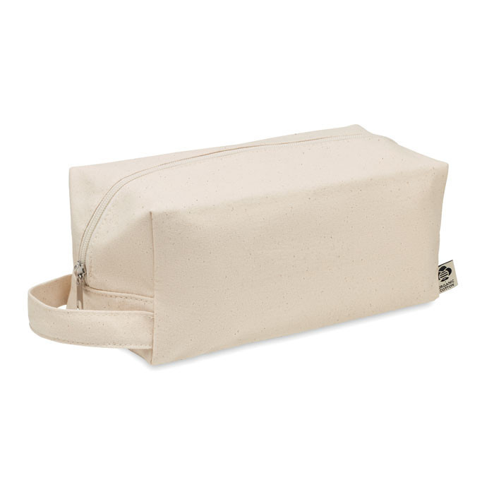 Canvas cosmetic bag 220 gr/m²   Couleur:Beige