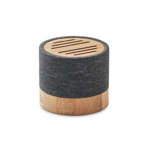 Bamboo RPET wireless speaker    Couleur:Noir