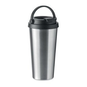 Gobelet à double paroi 500 ml   Couleur:Argent