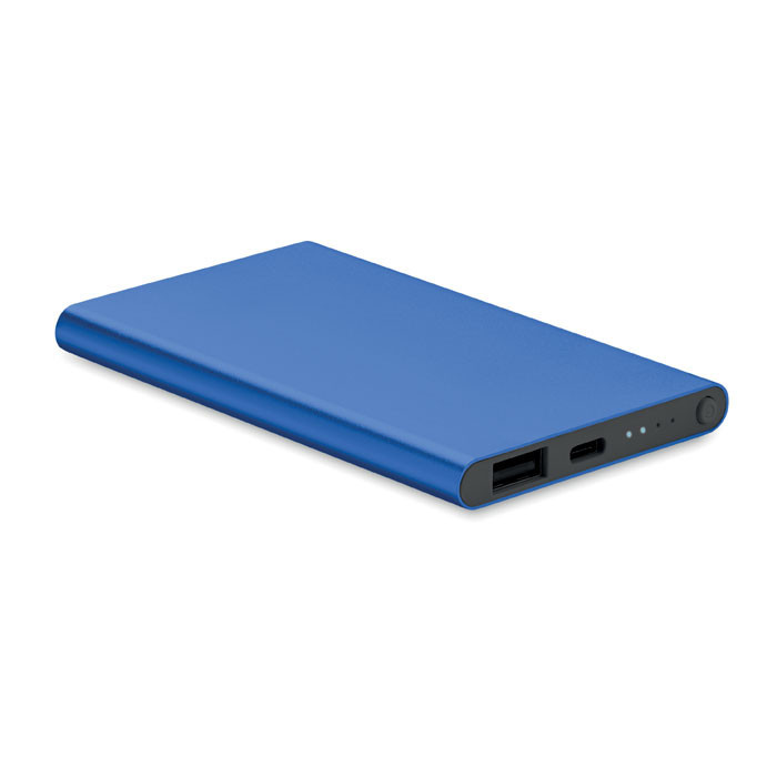 4000 mAh Power Bank Type C      Couleur:Bleu Royal