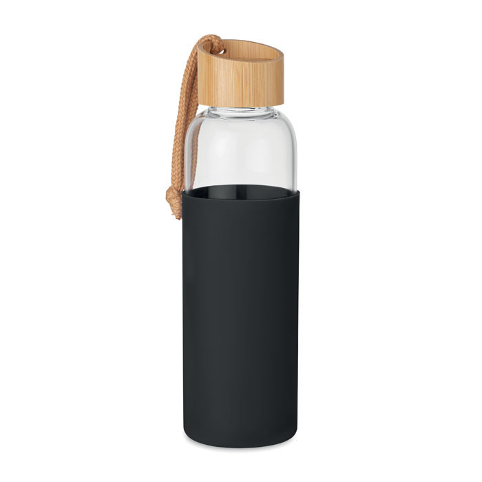 Glass Bottle 500 ml in pouch    Couleur:Noir