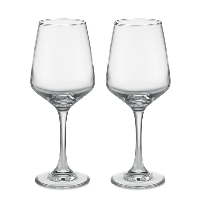 Ensemble de 2 verres à vin      Couleur:Transparent