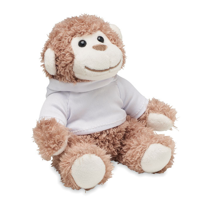 Teddy monkey plush              Couleur:Blanc