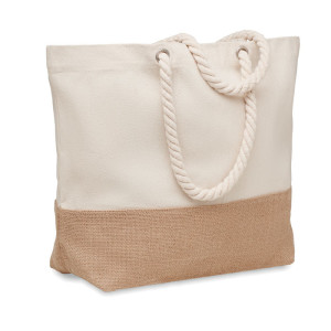 Canvas beach bag 280 gr/m²      Couleur:Beige