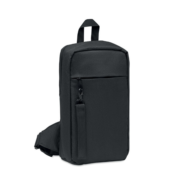 Cross chest bag in 600D Rpet    Couleur:Noir