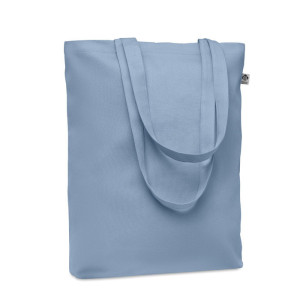 Canvas shopping bag 270 gr/m²   Couleur:Bleu clair