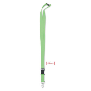 Lanyard with metal hook 20mm    Couleur:Vert citron