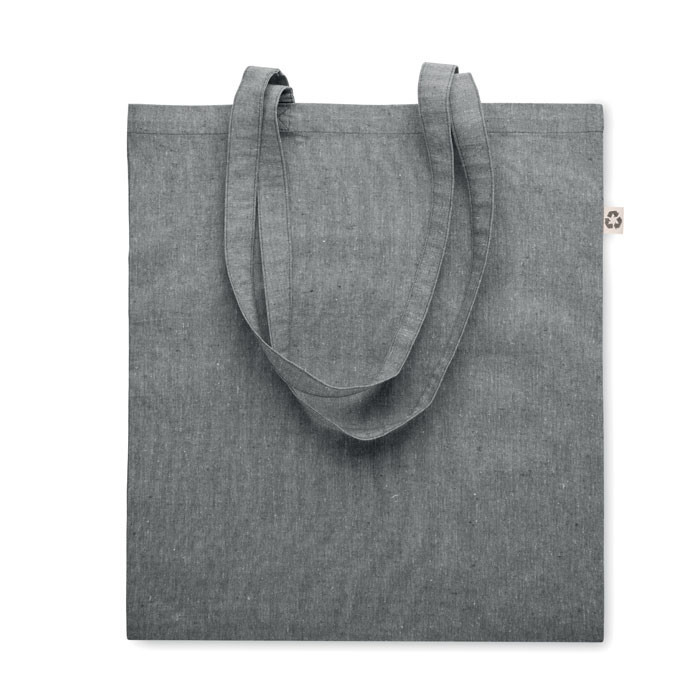 Shopping bag with long handles  Couleur:Gris foncé