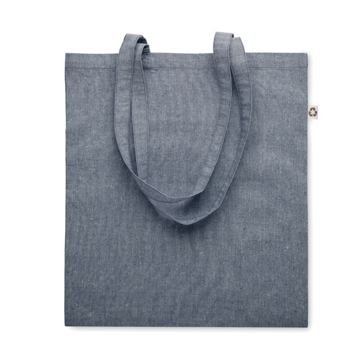 Shopping bag with long handles  Couleur:Bleu