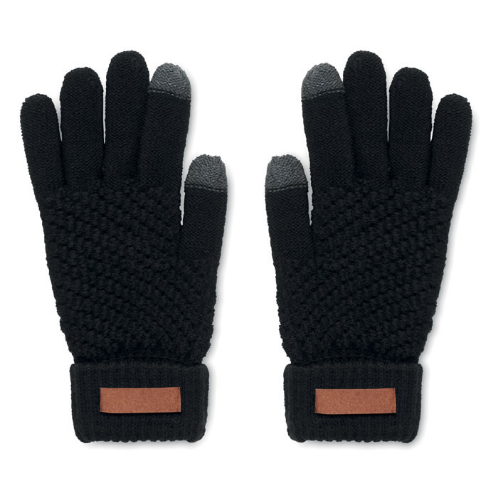 Gants tactiles en RPET          Couleur:Noir