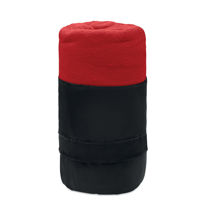 Couverture polaire RPET         Couleur:Rouge